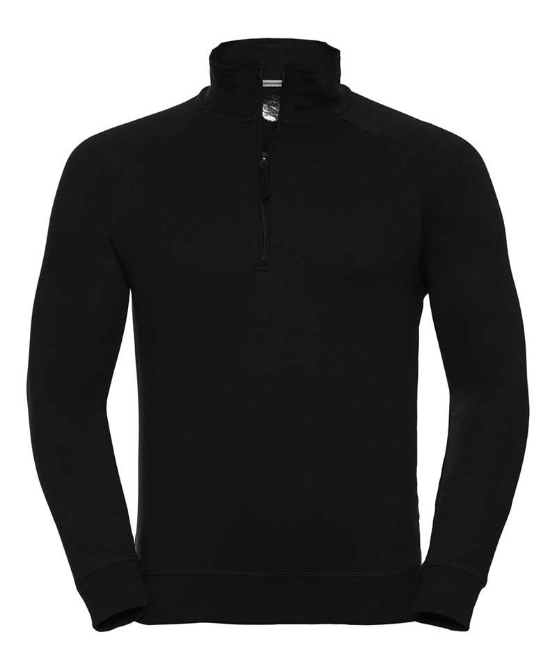 Felpa uomo con zip ¼ in plastica colletto Russell JE282M 6 Felpa-uomo-con-zip-¼-in-plastica-colletto-Russell-JE282M-nera