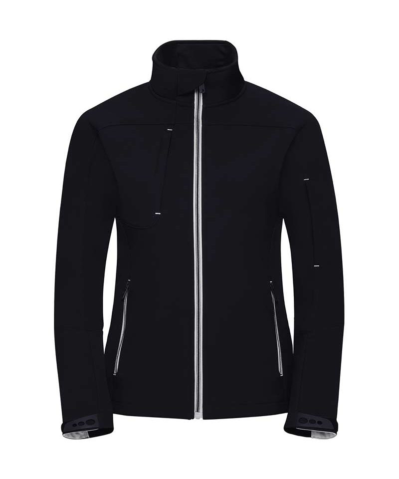 Giacca Donna con zip elevata permeabilità tasche con cerniera nascosta sul torace e sulla manica Russell JE410F 7 Giacca-Donna-con--zip-levata-permeabilità-tasche-con-cerniera-nascosta-sul-torace-e-sulla-manica-Russell-JE410F-blu-navy