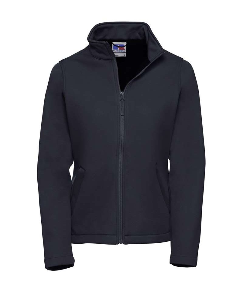 Giacca Donna doppio strato traspirante resistente a vento e acqua tasche con zip interno micropile Russell JE040F 8 Giacca-Donna-doppio-strato-traspirante--resistente-a-vento--e-acqua-tasche-con-zip-interno-micropile-roussell-je040f-blu-navy