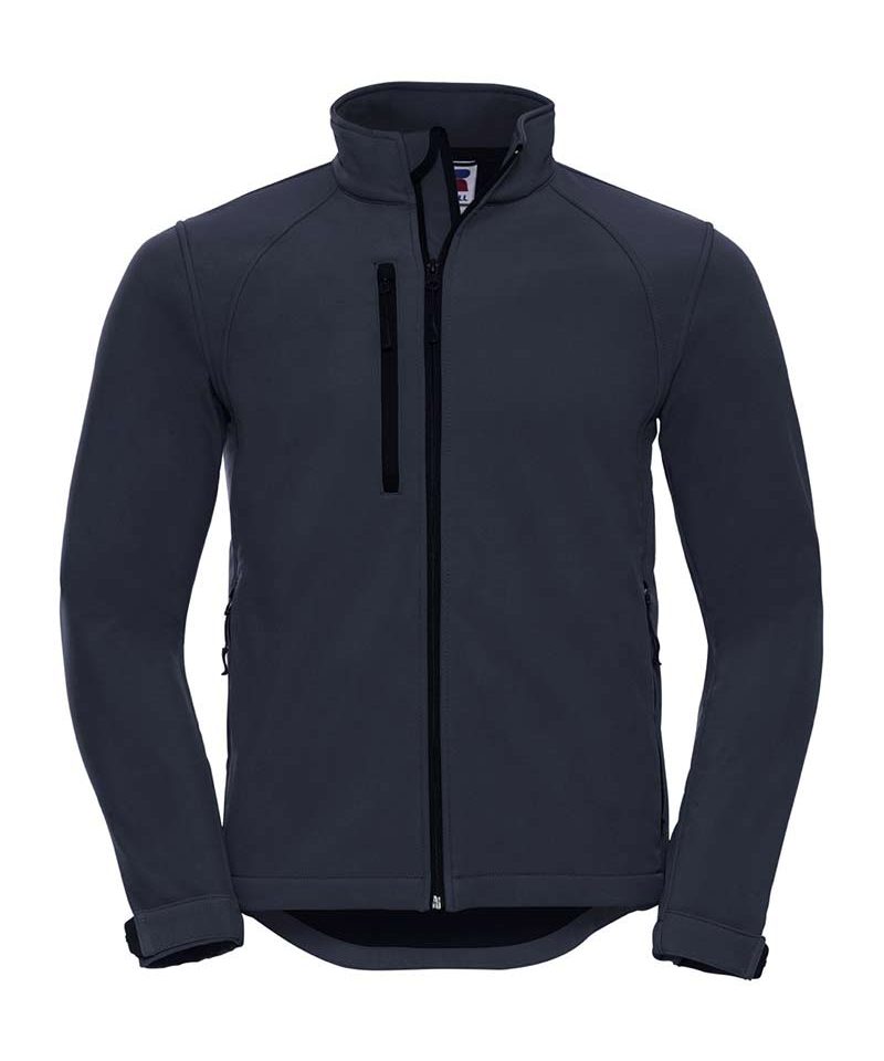 Giacca Uomo tessuto resistente a vento e acqua tasche laterali Russell JE140M 10 Giacca-UOMO-tessuto-3-strati-traspirante-resistente-vento-acqua-Tasche-laterali-polsini-regolabili-russell-je140M-blu-navy