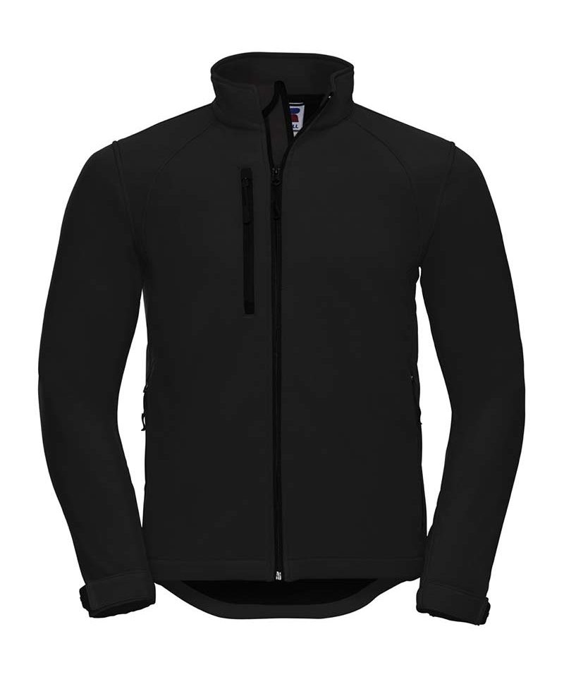 Giacca Uomo tessuto resistente a vento e acqua tasche laterali Russell JE140M 8 Giacca-UOMO-tessuto-3-strati-traspirante-resistente-vento-acqua-Tasche-laterali-polsini-regolabili-russell-je140M-nero