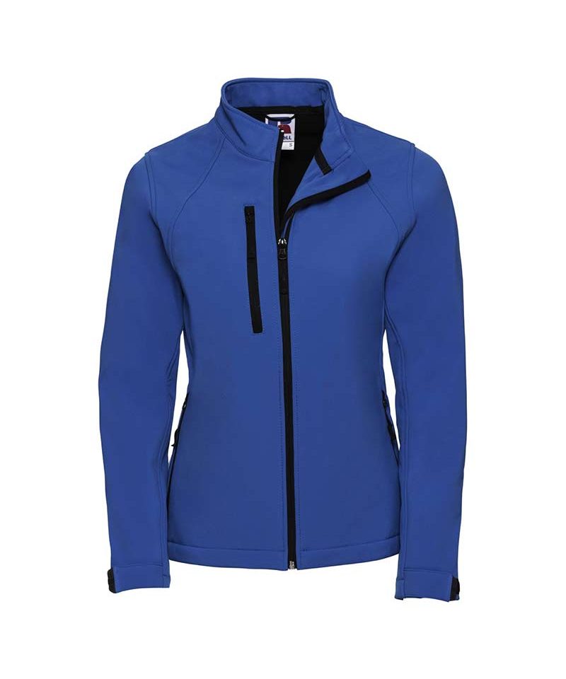 Giacca Donna tessuto 3 strati traspirante resistente a vento e acqua tasche laterali polsini regolabili Russell JE140F 4 Giacca-donna-tessuto-3-strati-traspirante-resistente-vento-acqua-Tasche-laterali-polsini-regolabili-russell-je140f-blu-brillante