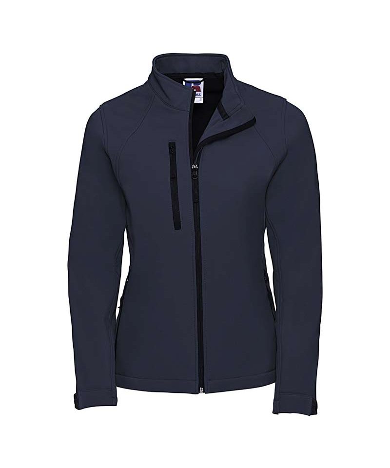 Giacca Donna tessuto 3 strati traspirante resistente a vento e acqua tasche laterali polsini regolabili Russell JE140F 8 Giacca-donna-tessuto-3-strati-traspirante-resistente-vento-acqua-Tasche-laterali-polsini-regolabili-russell-je140f-blu-navy