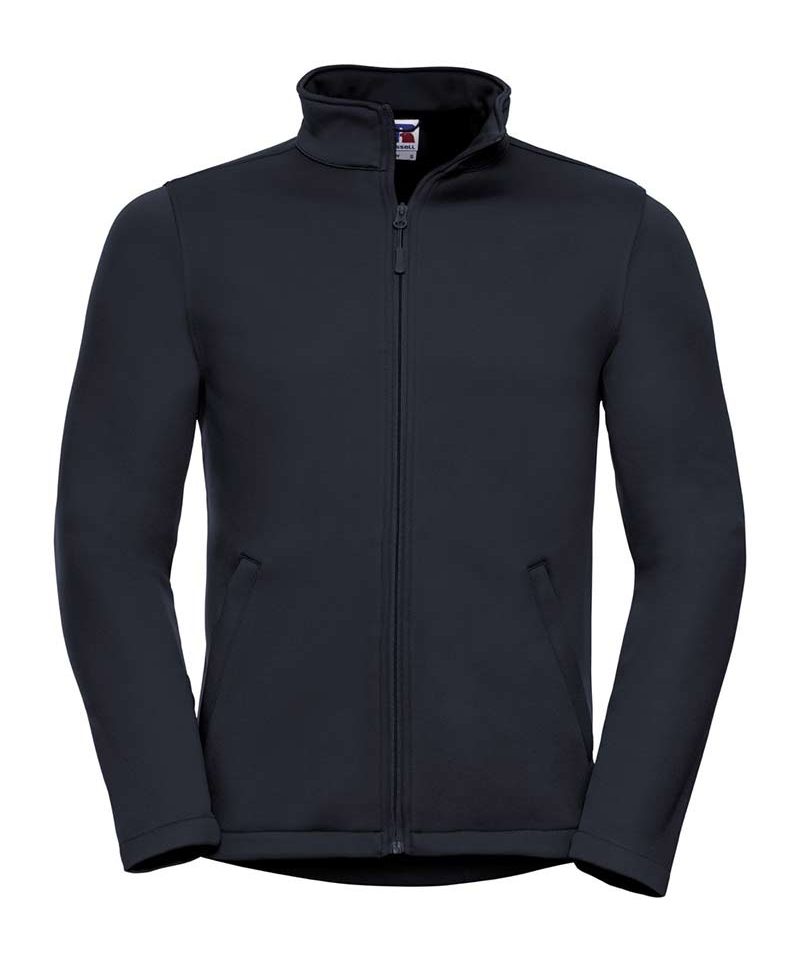 Giacca-doppio-strato-traspirante-resistente-a-vento-e-acqua-con-zip-russell-je040m-blu-navy
