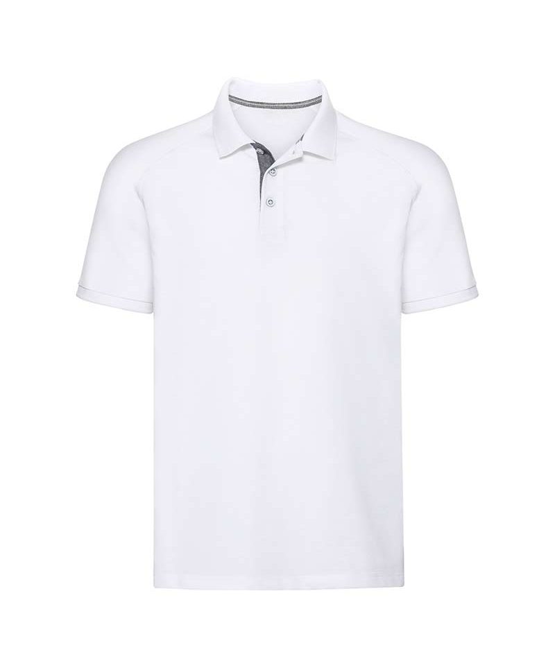 Polo Uomo cuciture abbottonatura in denim cuciture laterali Russell JE565M 8 Polo-uom-cuciture-abbottonatura-in-denim-cuciture-laterali-Russell-JE565M-bianca