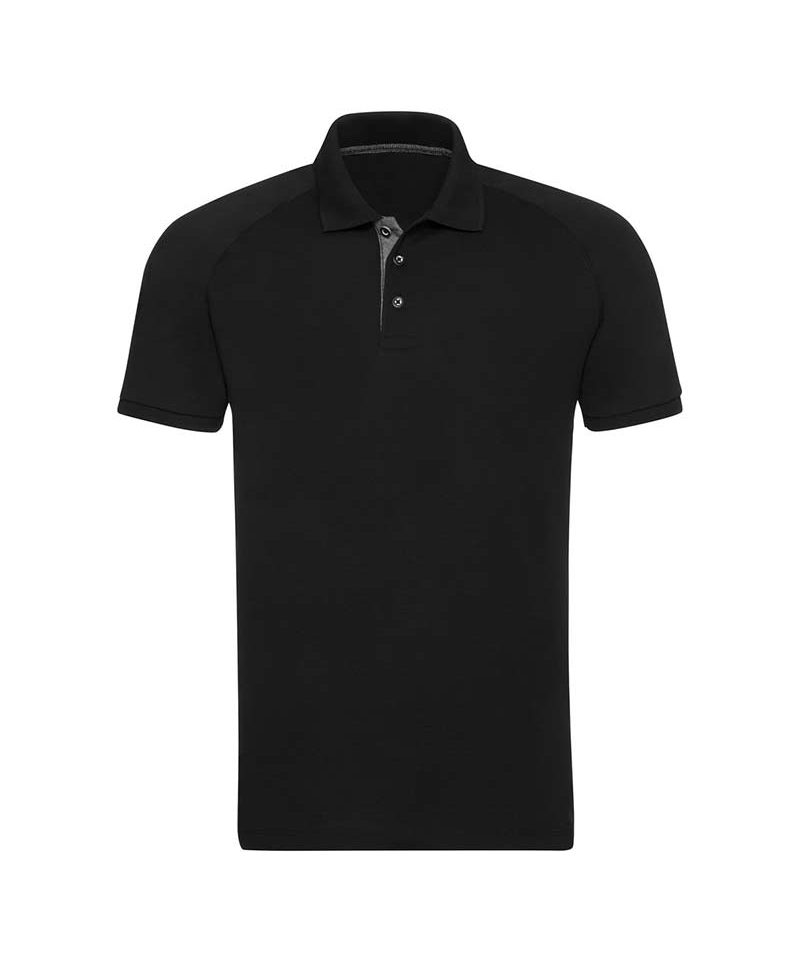 Polo Uomo cuciture abbottonatura in denim cuciture laterali Russell JE565M 10 Polo-uom-cuciture-abbottonatura-in-denim-cuciture-laterali-Russell-JE565M-nero