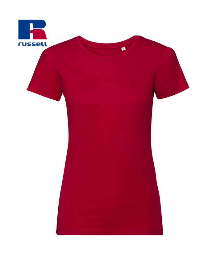 T-shirt-Donna-con-nastro-spalla-cotone-russell-je108f