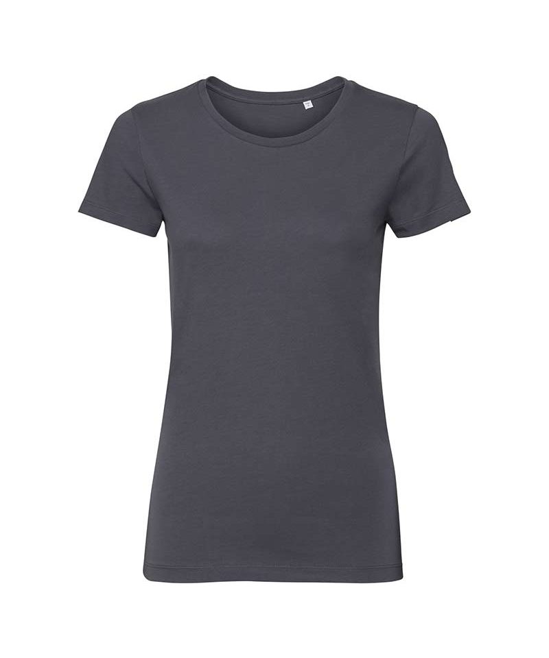 T-shirt Donna in cotone organico Russell JE108F 16 T-shirt-Donna-con-nastro-spalla-cotone-russell-je108f-grigia