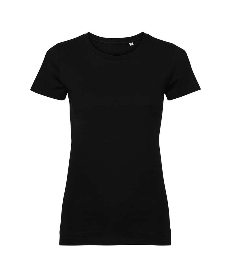 T-shirt Donna in cotone organico Russell JE108F 15 T-shirt-Donna-con-nastro-spalla-cotone-russell-je108f-nera