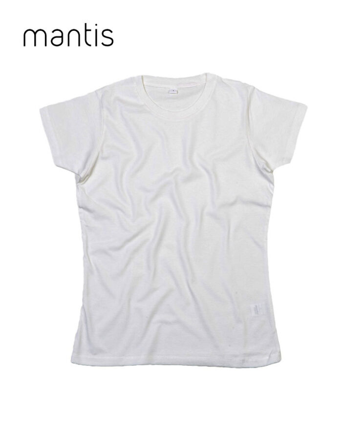 T-shirt-Donna-cotone-maniche-corte-Mantis-mam69-bianco-slavato