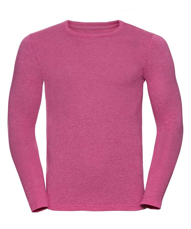 T-shirt Uomo manica lunga girocollo con costina sottile Russell JE167M 13 T-shirt-UOMO-manica-lunga-girocollo-con-costina--sottile-Russell-JE167M-rosa