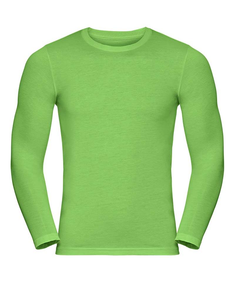T-shirt Uomo manica lunga girocollo con costina sottile Russell JE167M 15 T-shirt-UOMO-manica-lunga-girocollo-con-costina--sottile-Russell-JE167M-verde-mela