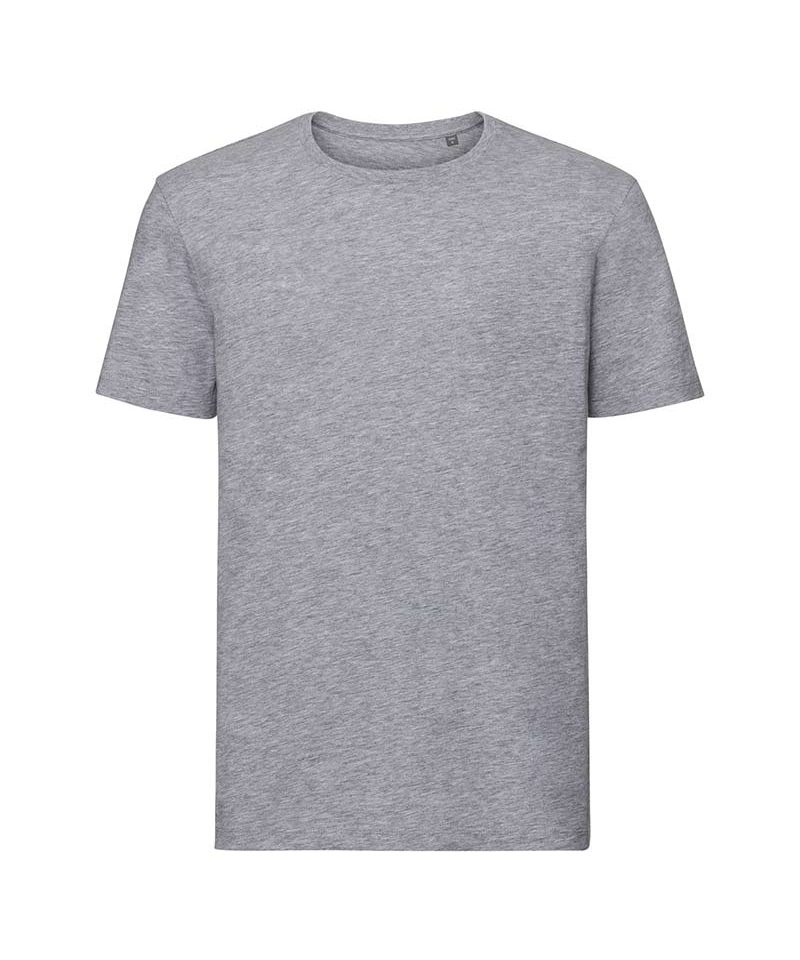 T-shirt Uomo in cotone organico Russell JE108M 18 T shirt Uomo con nastro spalla cotone russell je108m grigio chiaro