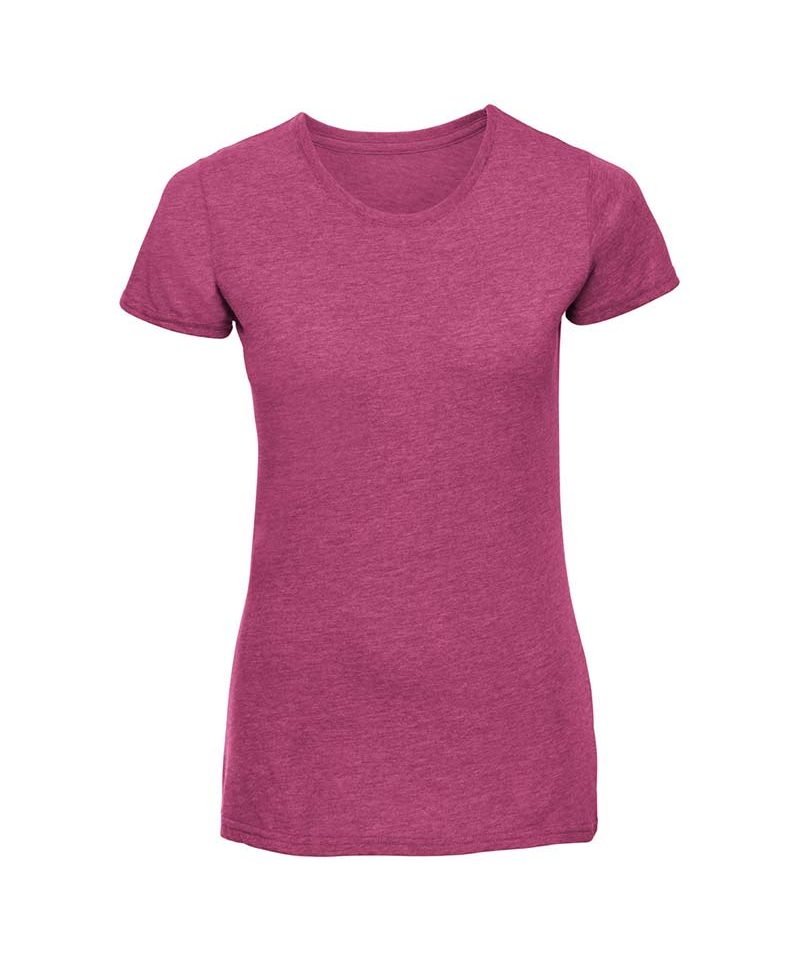 T-shirt-donna-leggermente-sfincata-manica-corta-personalizzabile-con-logo-Russell-JE165F-rosa