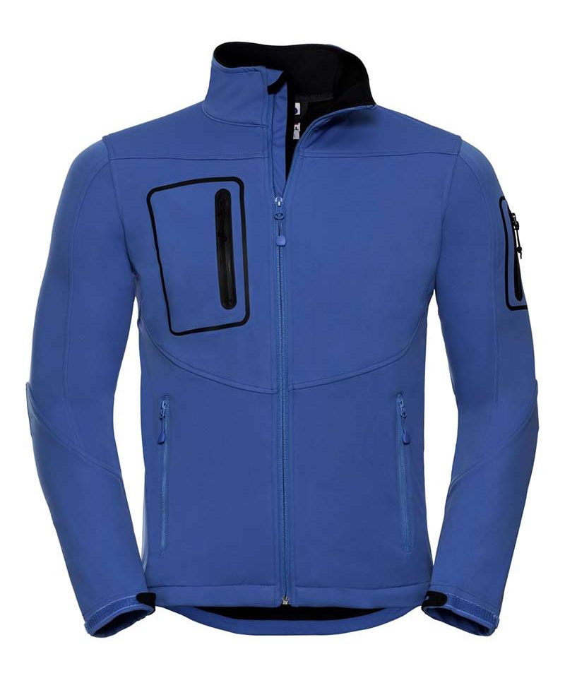 Giacca Uomo morbida al tatto impermeabile traspirante tessuto elastico RUSSELL JE520M 3 giacca-uomo-morbida-al-tatto-impermeabile-traspirante-tessuto-elastico-russell-je520m-azzurro