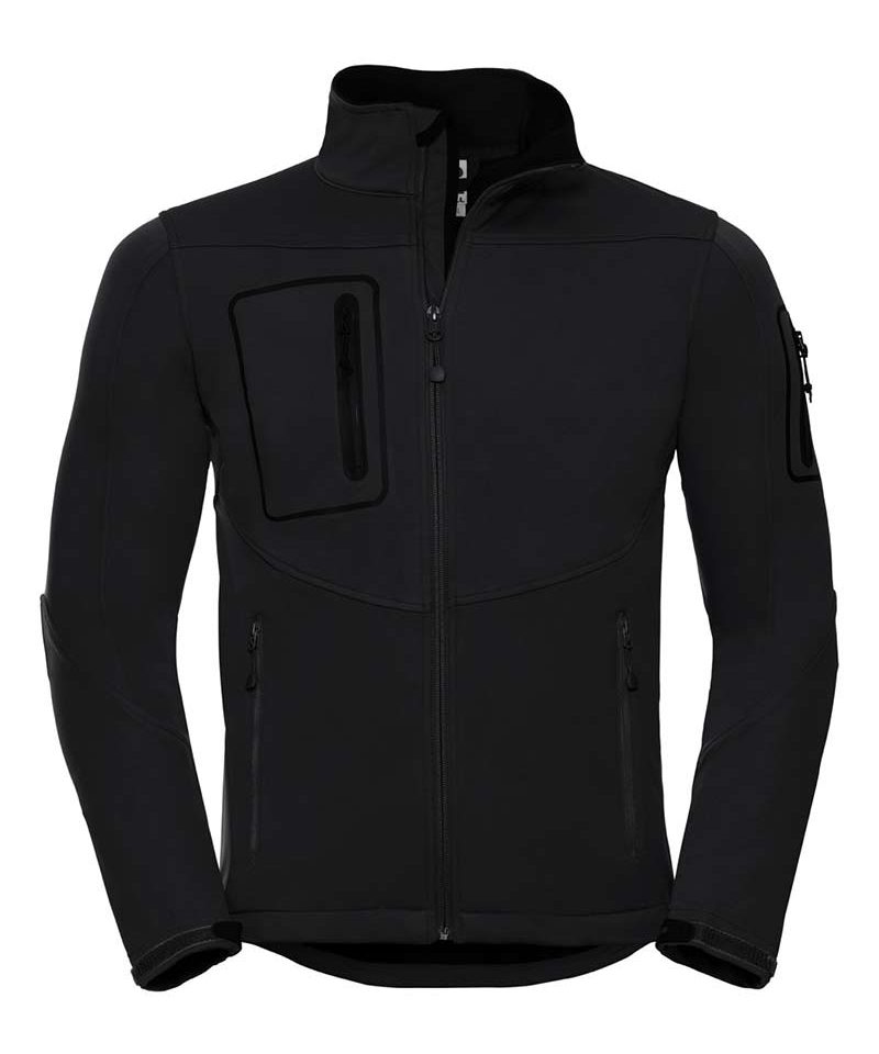 Giacca Uomo morbida al tatto impermeabile traspirante tessuto elastico RUSSELL JE520M 5 giacca-uomo-morbida-al-tatto-impermeabile-traspirante-tessuto-elastico-russell-je520m-nero