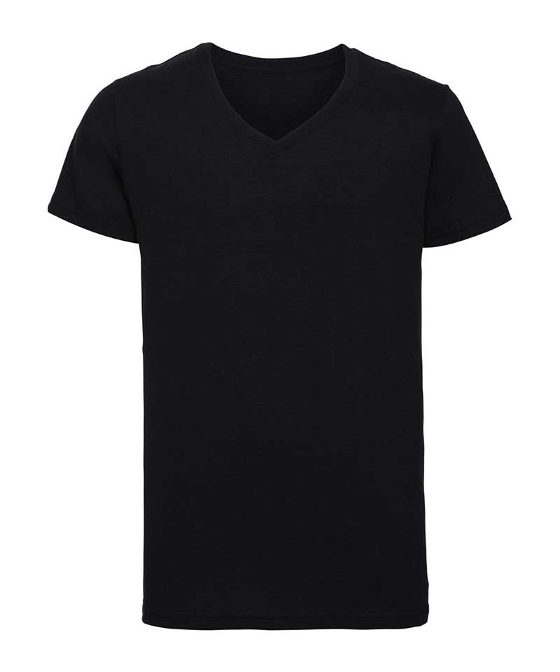 T-shirt Uomo manica corta scollo a V Russell JE166M 17 t-shirt-uomo-manica-corta-scollo-a-v-russell-je166m-nero