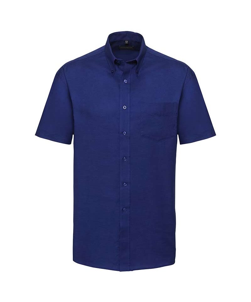 Camicia Uomo collo botton down tasca lato cuore maniche corte Russell JE933M 15 Camicia-Uomo-collo-botton-down-tasca-lato-cuore-maniche-corte-Russell-JE933M-blu-royal