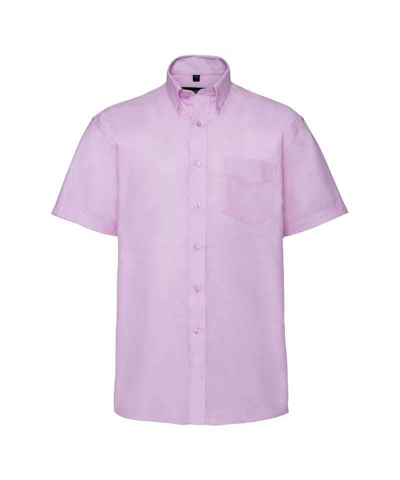 Camicia Uomo collo botton down tasca lato cuore maniche corte Russell JE933M 12 Camicia-Uomo-collo-botton-down-tasca-lato-cuore-maniche-corte-Russell-JE933M-rosa