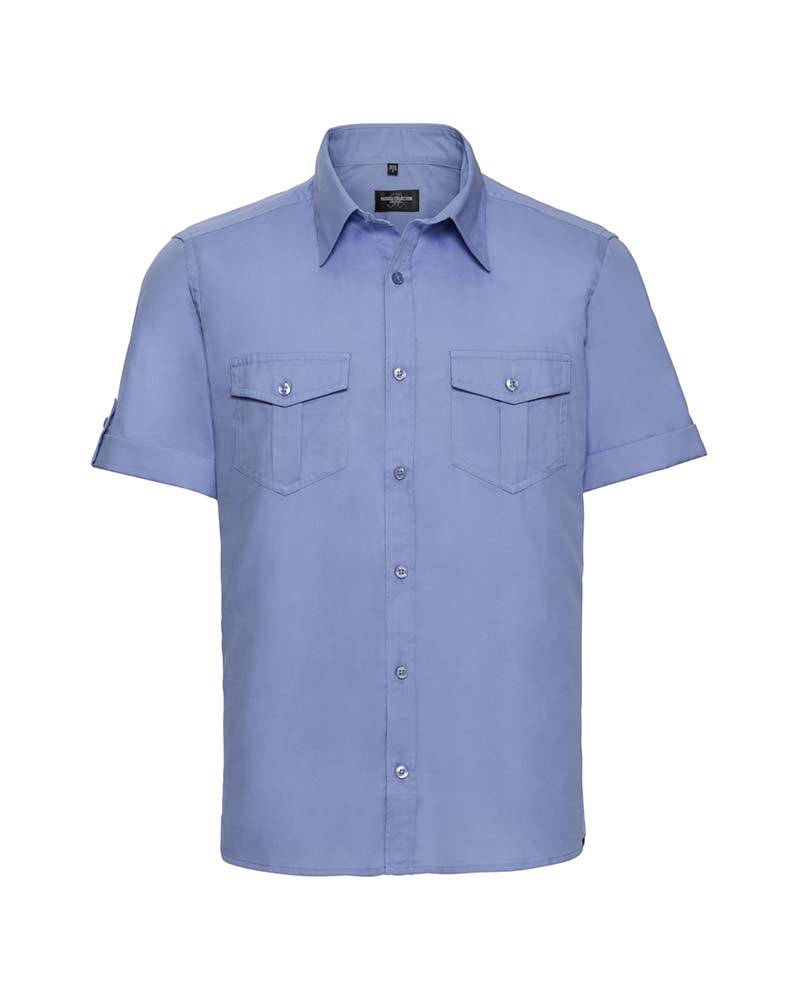 Camicia Uomo manica con risvolto arrotolabile Russel JE919M 4 Camicia-Uomo-manica-con-risvolto-arrotolabile-Russel-JE919M-azzurro-cielo