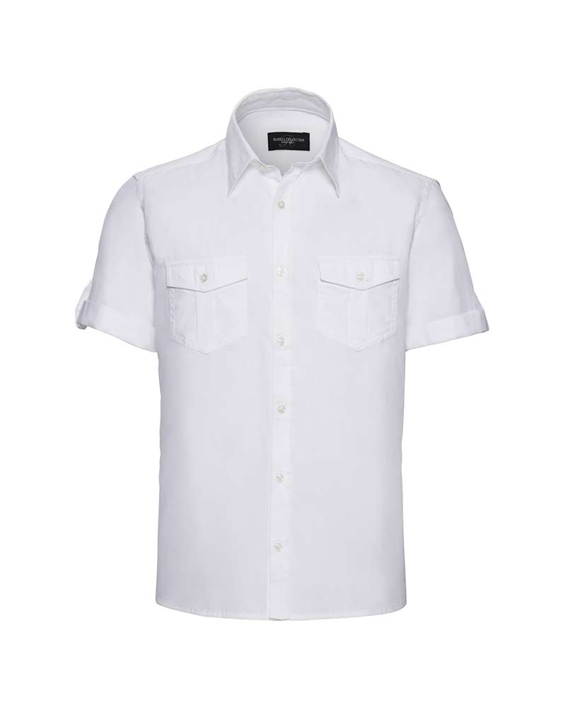 Camicia Uomo manica con risvolto arrotolabile Russel JE919M 8 Camicia-Uomo-manica-con-risvolto-arrotolabile-Russel-JE919M-bianca