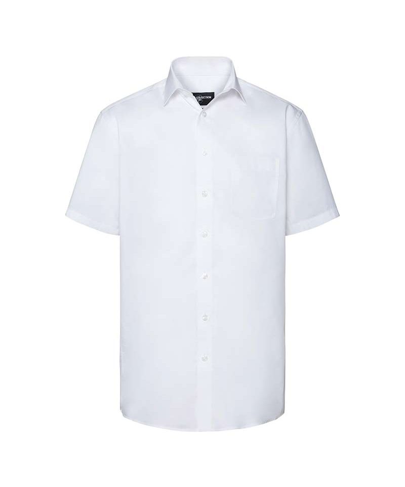 Camicia Uomo maniche corte raffinat look chambray Russell JE973M 6 Camicia-Uomo-maniche-corte-raffinat-look-chambray-Russell-JE973M-bianca