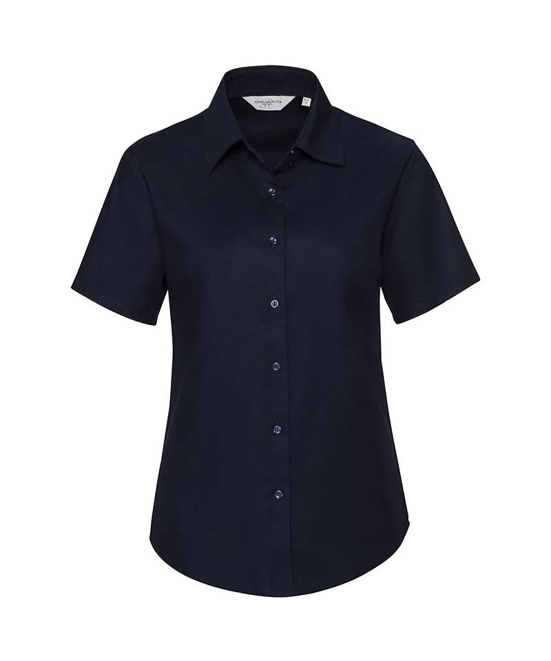Camicia Donna con pince perfetta vestibilità maniche corte Russell JE933F 13 Camicia-donna-con-pince-perfetta-vestibilità-maniche-corte-Russell-JE933F-blu-navy