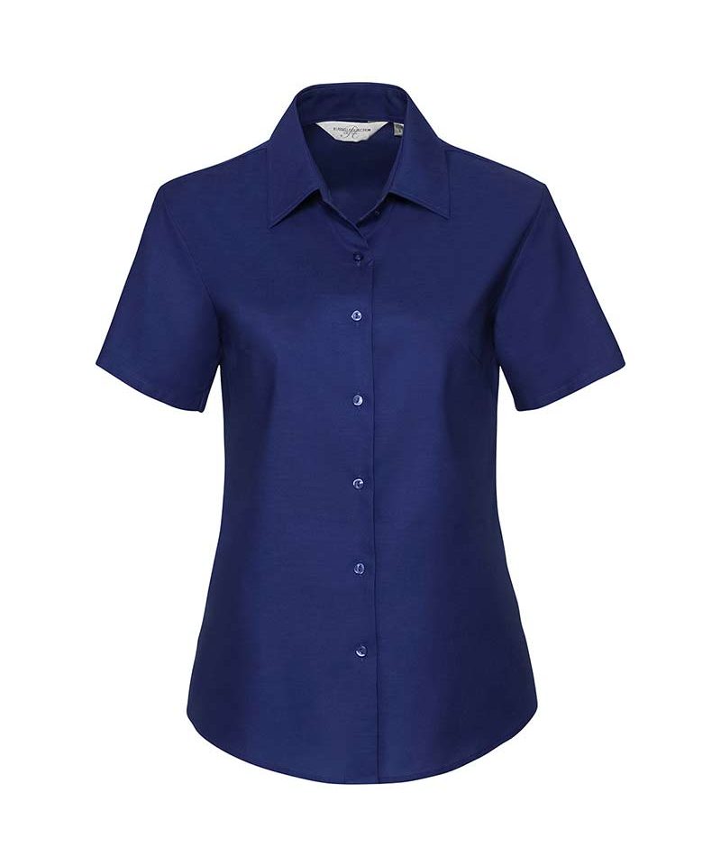 Camicia Donna con pince perfetta vestibilità maniche corte Russell JE933F 12 Camicia-donna-con-pince-perfetta-vestibilità-maniche-corte-Russell-JE933F-blu-royal