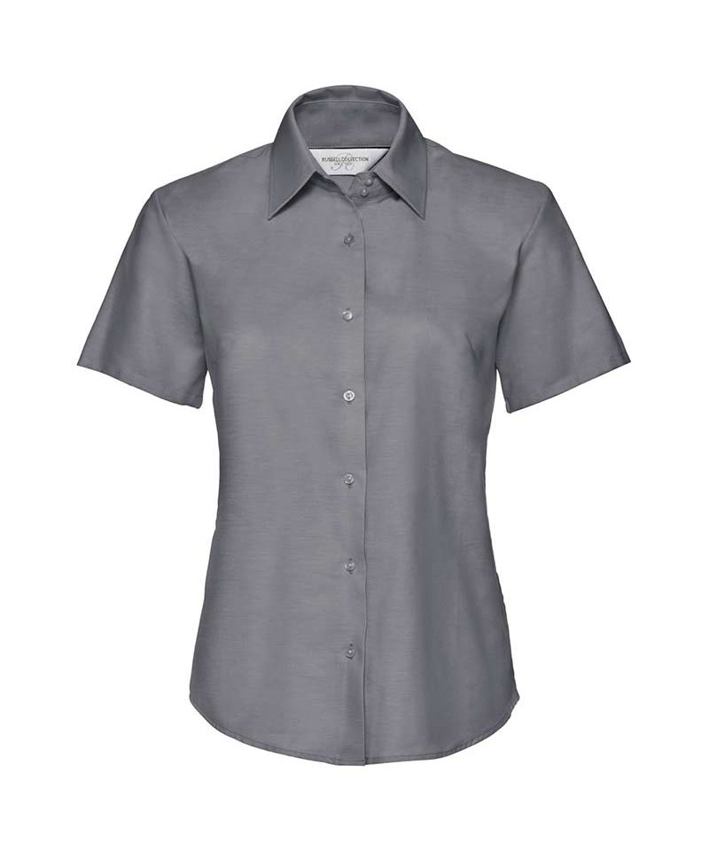 Camicia Donna con pince perfetta vestibilità maniche corte Russell JE933F 11 Camicia-donna-con-pince-perfetta-vestibilità-maniche-corte-Russell-JE933F-grigia-argento