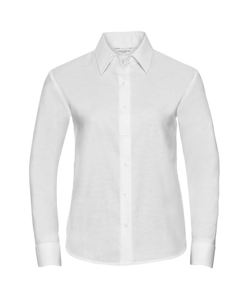 Camicia-donna-manica-lunga-sfiancata-Russell-JE932f-bianco