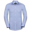 Camicia elasticizzata Uomo pattina stretta polsini squadrati manica lunga Russell JE960M 2 Camicia-elasticizzata-uomo-pattina-stretta-polsini-squadrati-manica-lunga-Russell-JE960M-azzurro-cielo