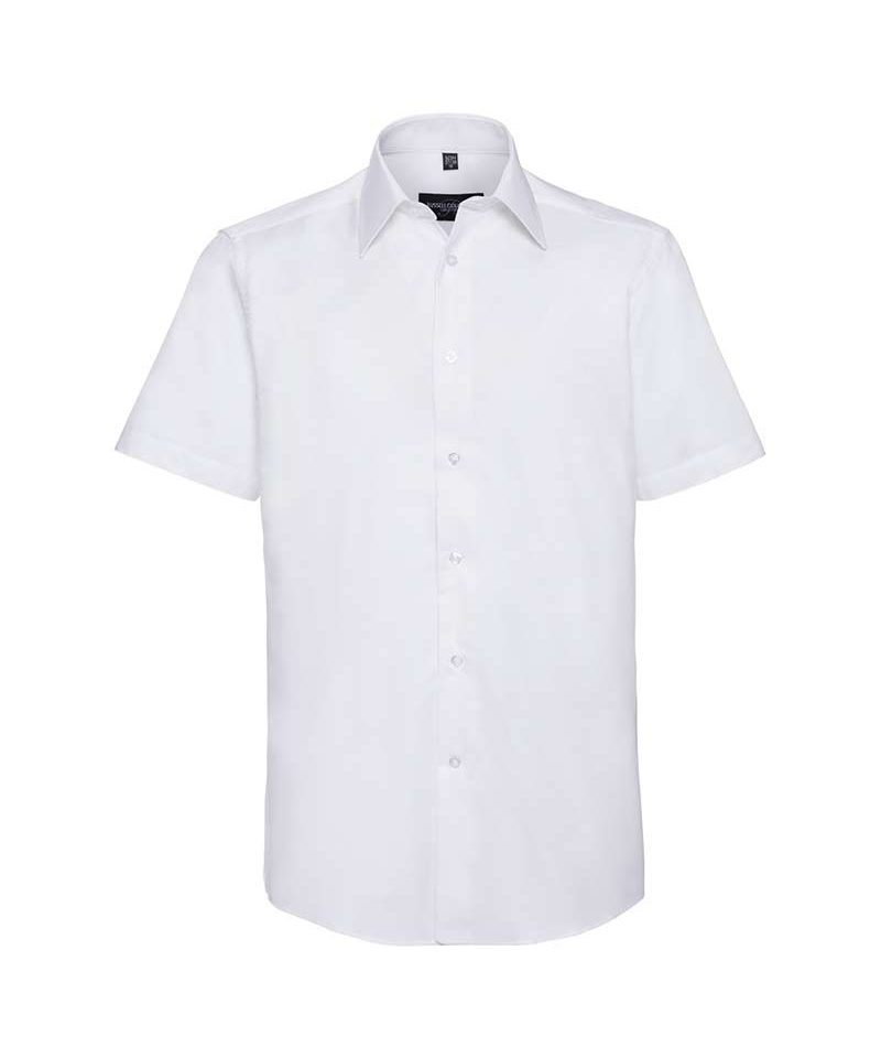 Camicia manica corta uomo con colletto semi francese Russell JE923M 7 Camicia-manica-corta-uomo-con-colletto-semi-francese--Russell-.JE923M-bianca