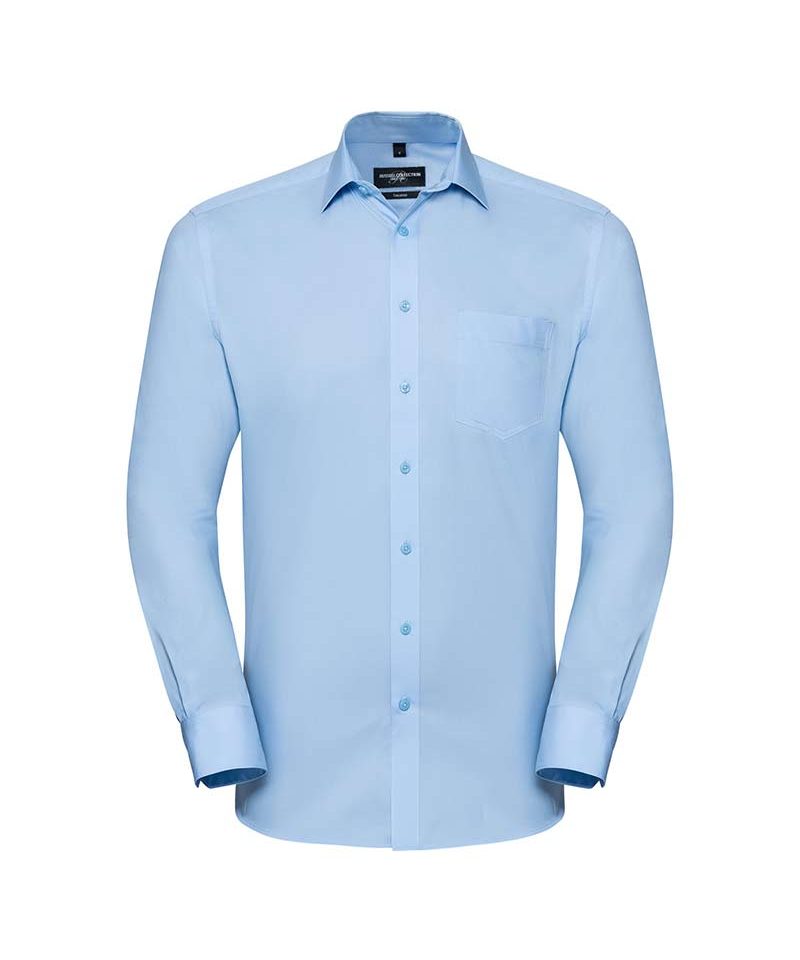 Camicia maniche lunghe Uomo colletto rinforzato Russell JE972M 6 Camicia-maniche-lunghe-Uomo-colletto-rinforzato-Russell-JE972M-azzurro-cielo