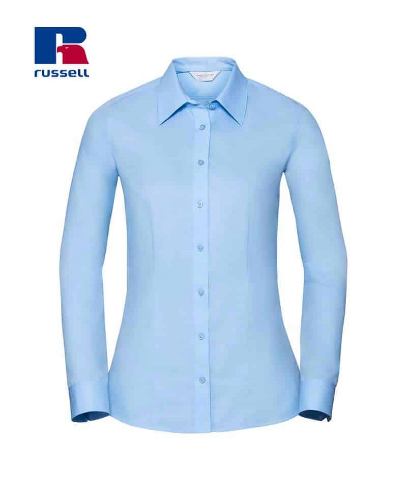 Camicia-maniche-lunghe-donna-colletto-moderno-raffinato-Russell-JE972F