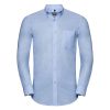 Camicia maniche lunghe Uomo orlo arrotondato tasca sul petto Russell JE928M 2 Camicia-maniche-lunghe-uomo-orlo-arrotondato--tasca-sul-petto-Russell-JE928M-azzurro-cielo