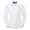 Camicia maniche lunghe Uomo colori a contrasto Russell JE966M 2 Camicia-maniche-lunghe-uomo-tessuto-resistente-colori-a-contrasto-polsini-regolabili-occhiello-per-gemelli-russell-JE966M-bianco