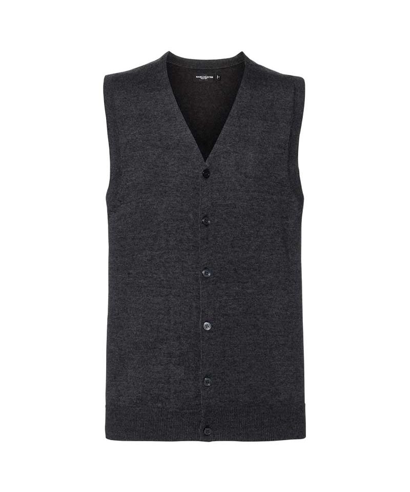 Cardigan-uomo-smanicato-con-scollo-a-v-bottoni-russell-JE719M-grigio