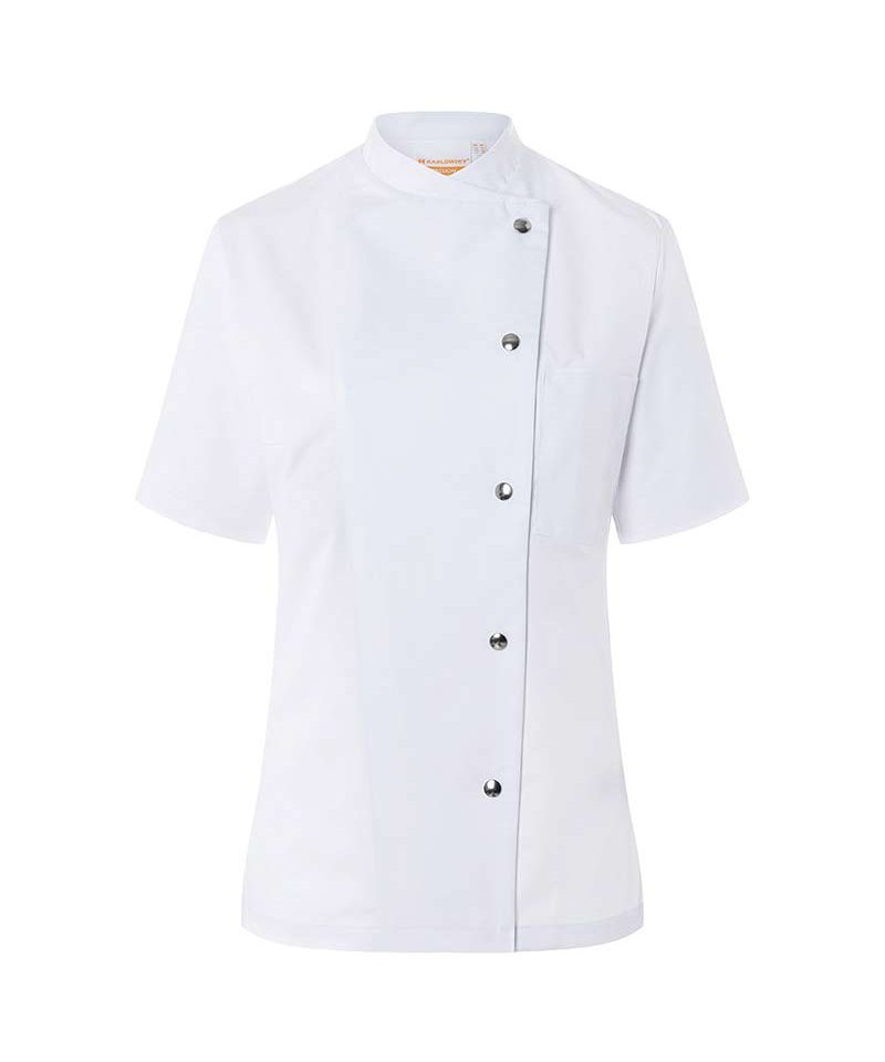 Giacca Chef tessuto aderente laterali maniche taschino porta penne petto Karlowsky KJF4 13 Giacca-Chef-tessuto-aderente-laterali--maniche-taschino-porta-penne-petto-Karlowsky-KJF4-bianco