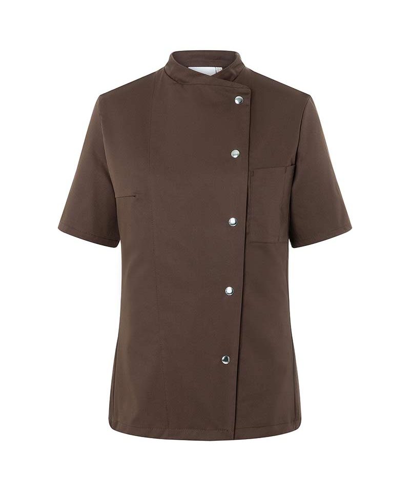 Giacca Chef tessuto aderente laterali maniche taschino porta penne petto Karlowsky KJF4 12 Giacca-Chef-tessuto-aderente-laterali--maniche-taschino-porta-penne-petto-Karlowsky-KJF4-marrone