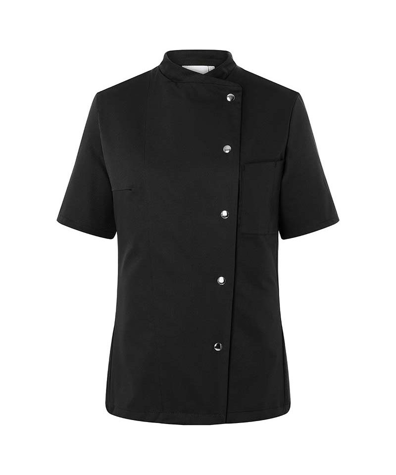 Giacca Chef tessuto aderente laterali maniche taschino porta penne petto Karlowsky KJF4 11 Giacca-Chef-tessuto-aderente-laterali--maniche-taschino-porta-penne-petto-Karlowsky-KJF4-nera