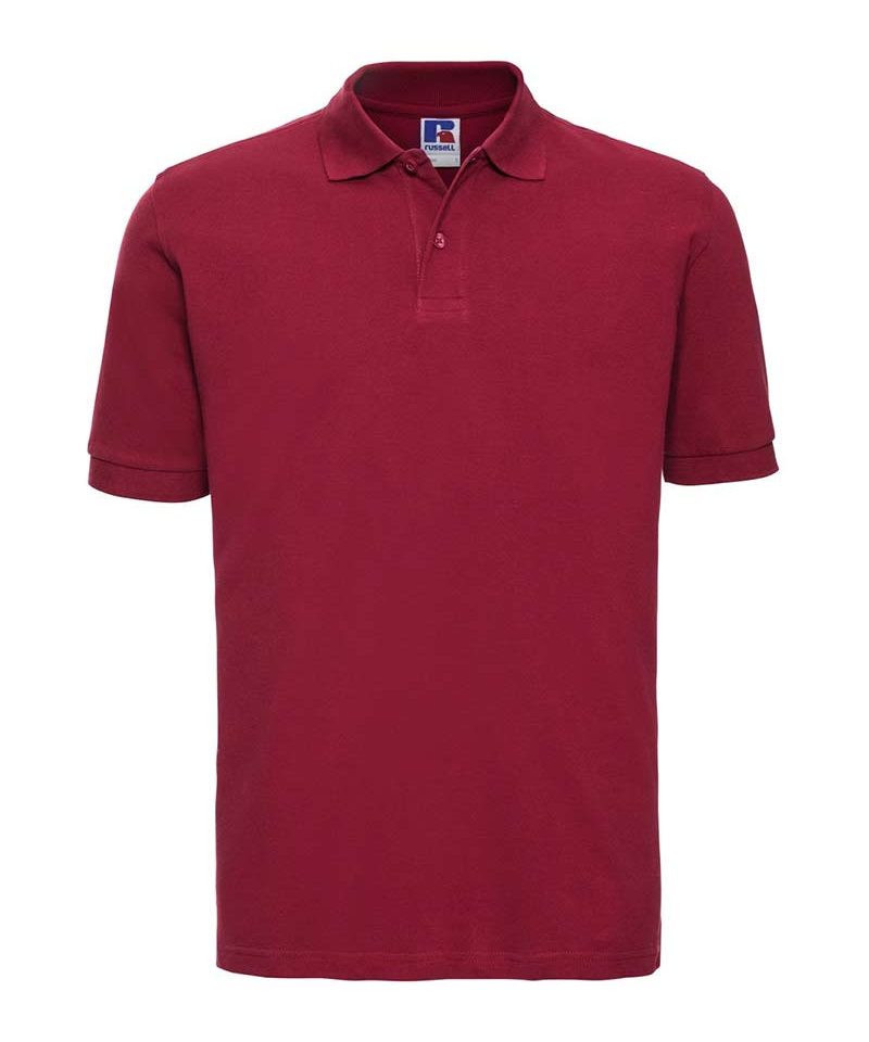 Polo Uomo cotone piquet con 2 bottoni tono su tono Russell JE569M 20 Polo-uomo-cotone-piquet--con-2-bottoni-tono-su-tono-Russell-JE569M-rosso