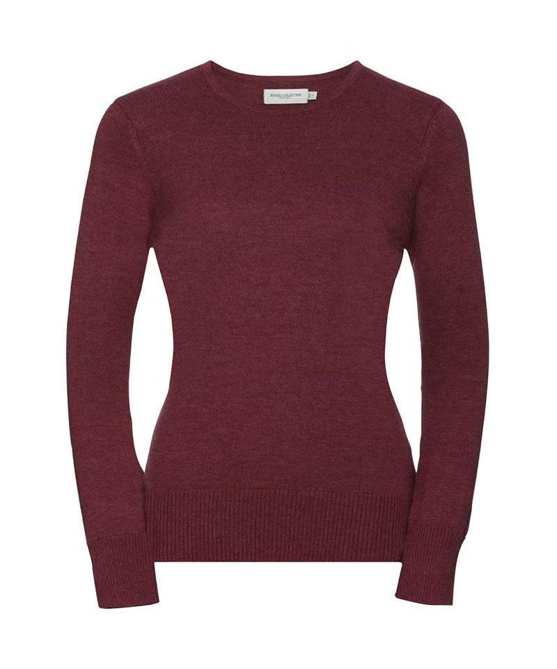 Pullover donna girocollo a maniche lunghe Russell JE717F 3 Pullover-girocollo-donna-a-maniche-lunghe-Russell-JE717F-rosso-mattone