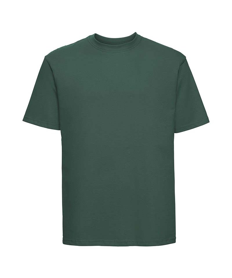 T-shirt-uomo-manica-corta-girocollo-Russell-JEZT180-verde-bottiglia
