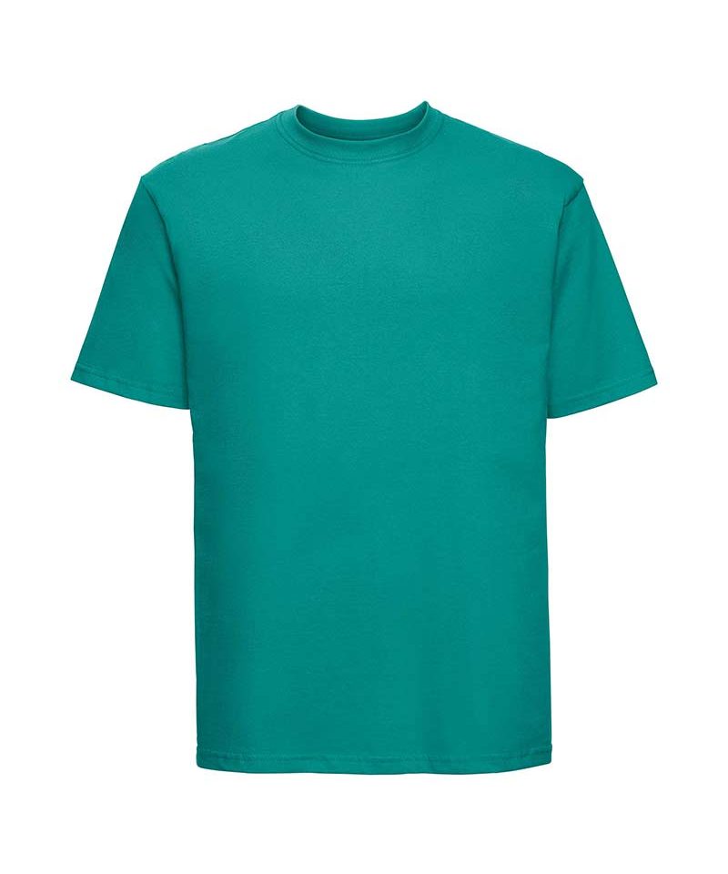 T-shirt-uomo-manica-corta-girocollo-Russell-JEZT180-verde-smeraldo