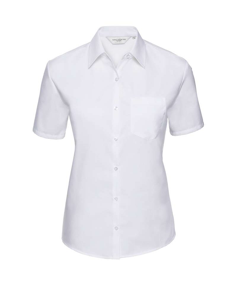 Camicia Donna cotone facile da trattare colletto classico maniche corte Russell JE937F 9 camicia-Donna-cotone-facile-da-trattare-Colletto-classico-maniche-corte-Russell-JE937F-bianca