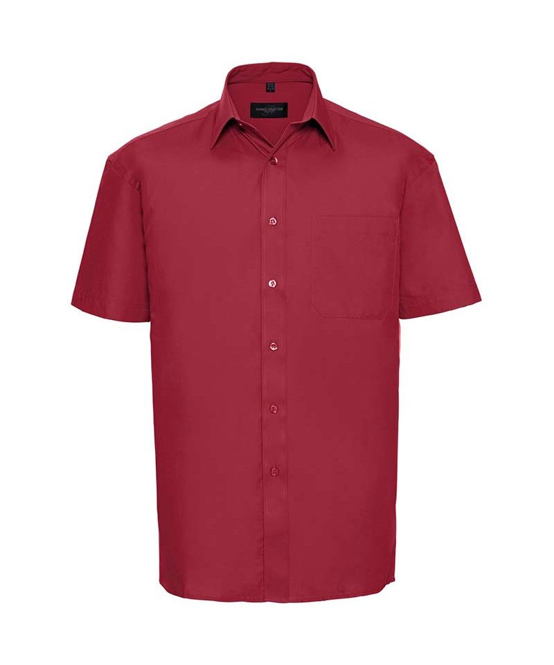 Camicia Uomo cotone colletto classico maniche corte Russell JE937M 9 camicia-Uomo-cotone-Colletto-classico-maniche-corte-Russell-JE937M-rosso