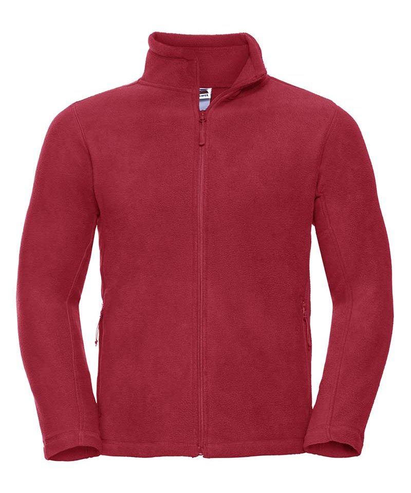 pile-Uomo-tasche-laterali-con-cerniera-zip-intera-cordino-vita-elasticizzato-Russell-JE8700M-rosso