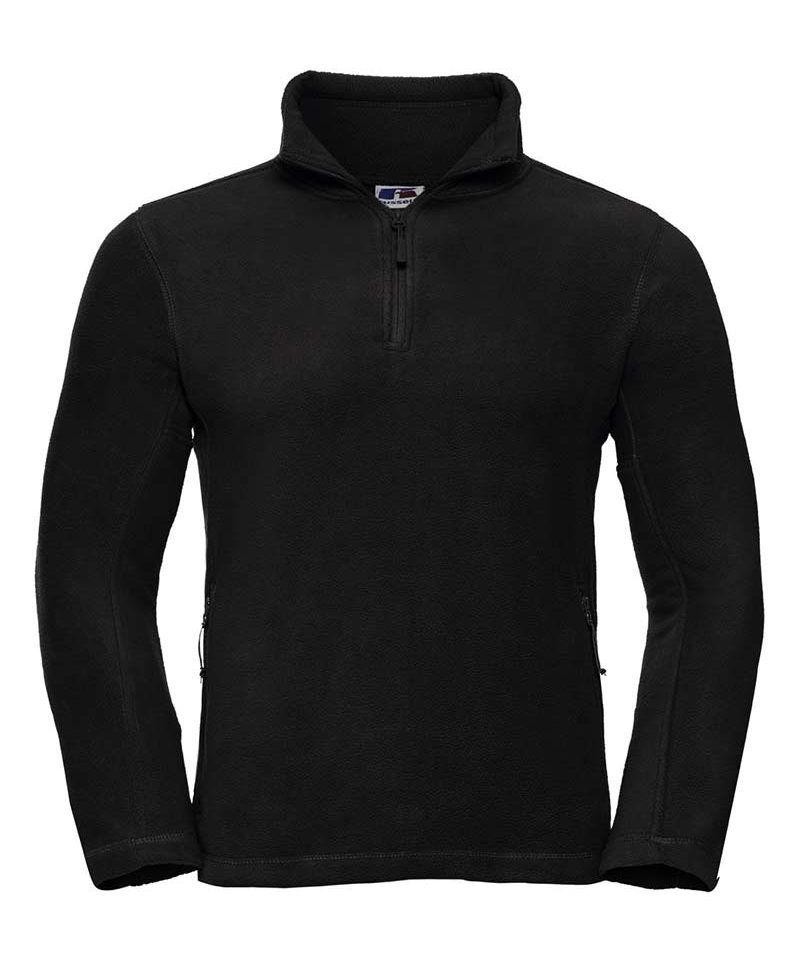 pile-uomo-mezza-zip-maniche-lunghe-Russell-JE8740M-nero