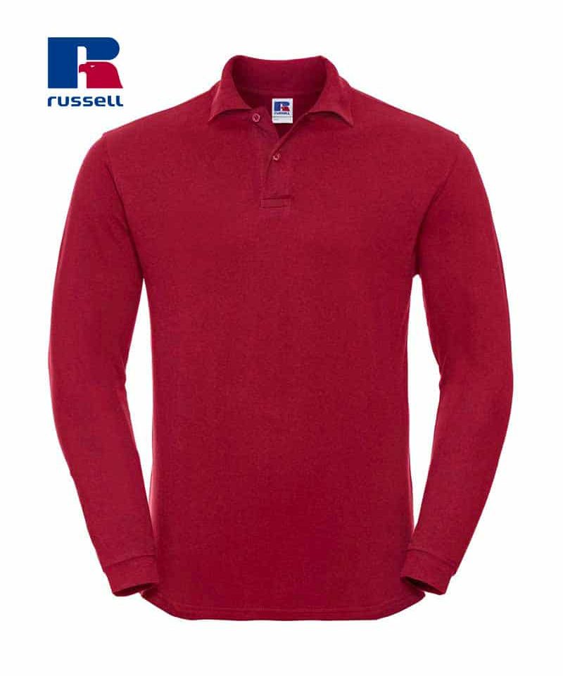 polo-unisex-maniche-lunghe-cotone-russell-je569L
