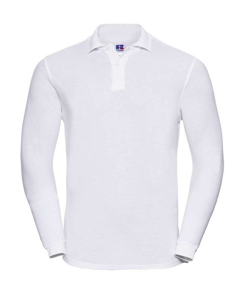 Polo Unisex maniche lunghe 100% cotone Russell JE569L 7 polo-unisex-maniche-lunghe-cotone-russell-je569l-bianca